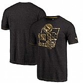 Golden State Warriors Fanatics Branded 2018 NBA Finals Champions Bank It In Gold Luxe Tri Blend T-Shirt Black,baseball caps,new era cap wholesale,wholesale hats